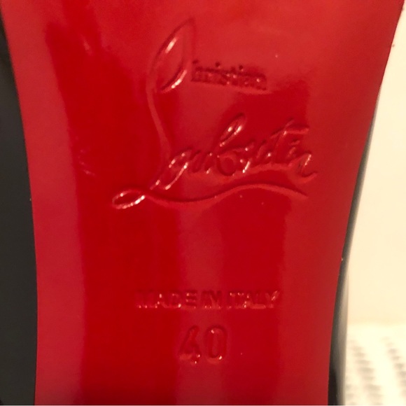 Black Patent Christian Louboutin 40 - Picture 8 of 8